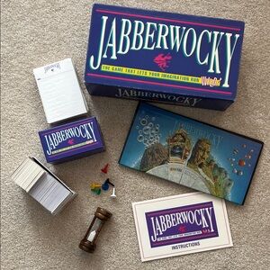 VINTAGE 90’s boardgame JABBERWOCKY rare word game ages 10+ up